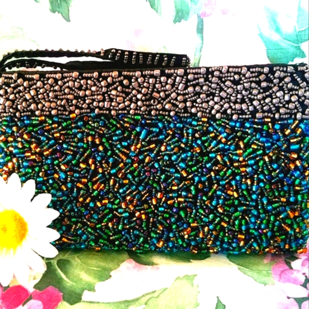 Hand Glass Beaded Bag